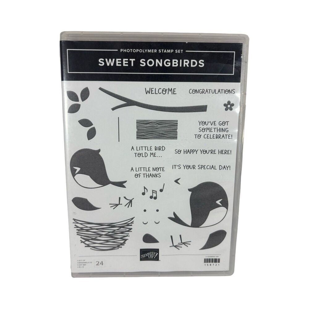 Stampin Up Sweet Songbirds Photopolymer Stamp Set #158721 Rubber stamps